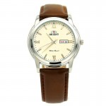 Orient for men steel silver plate off white code OR0002