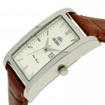 Orient for men leather brown plate white code OR0006