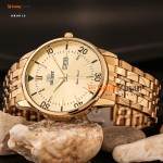 Orient for men steel gold plate gold code OR0013