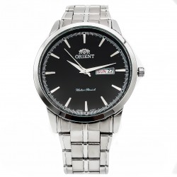 Orient for men steel Silver plate black code OR0031