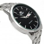Orient for men steel Silver plate black code OR0031