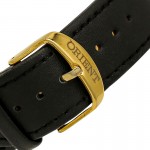 Orient for men steel gold plate black code OR0035