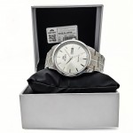 Orient for men steel silver plate silver code OR0062