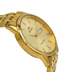 Orient for men steel gold plate gold code OR0069