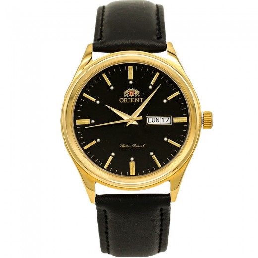 Orient for men steel gold plate gold code OR0070