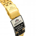 Orient for men steel gold plate gold code OR0071