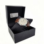 Orient for men leather brown plate white code OR0082