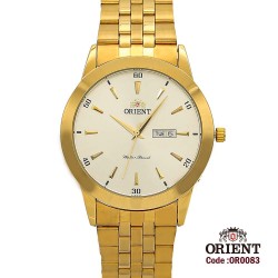Orient for men steel gold plate gold code OR0083