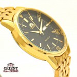 Orient for men steel gold plate gold code OR0089