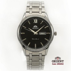 Orient for men steel silver plate gold code OR0092