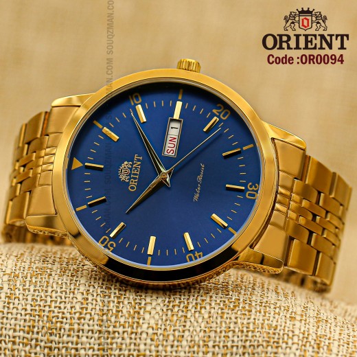 Orient for men steel gold plate gold code OR0094