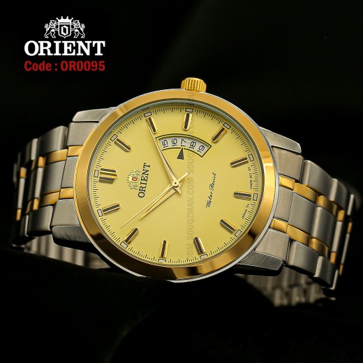 Orient for men steel gold plate gold * silver code OR0095