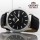 Orient for men leather black plate black code OR0119