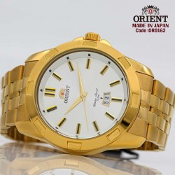 Orient for men steel gold plate gold code OR0162